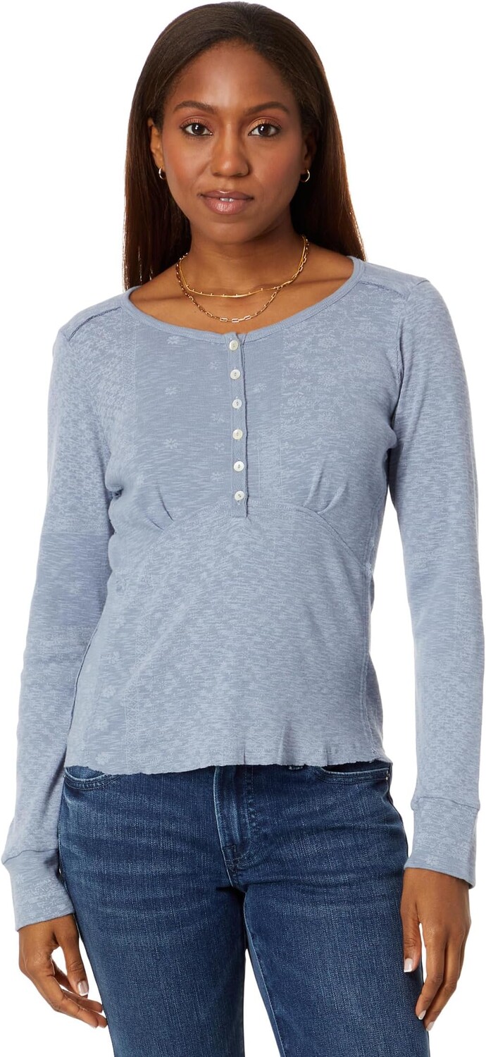 

Хенли с принтом разных цветов Lucky Brand, цвет Indigo Multi