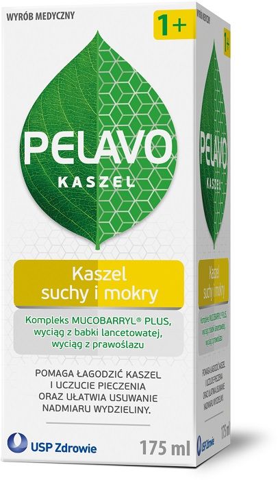 цена Pelavo Kaszel Suchy i Mokry Syropсироп от кашля, 175 ml
