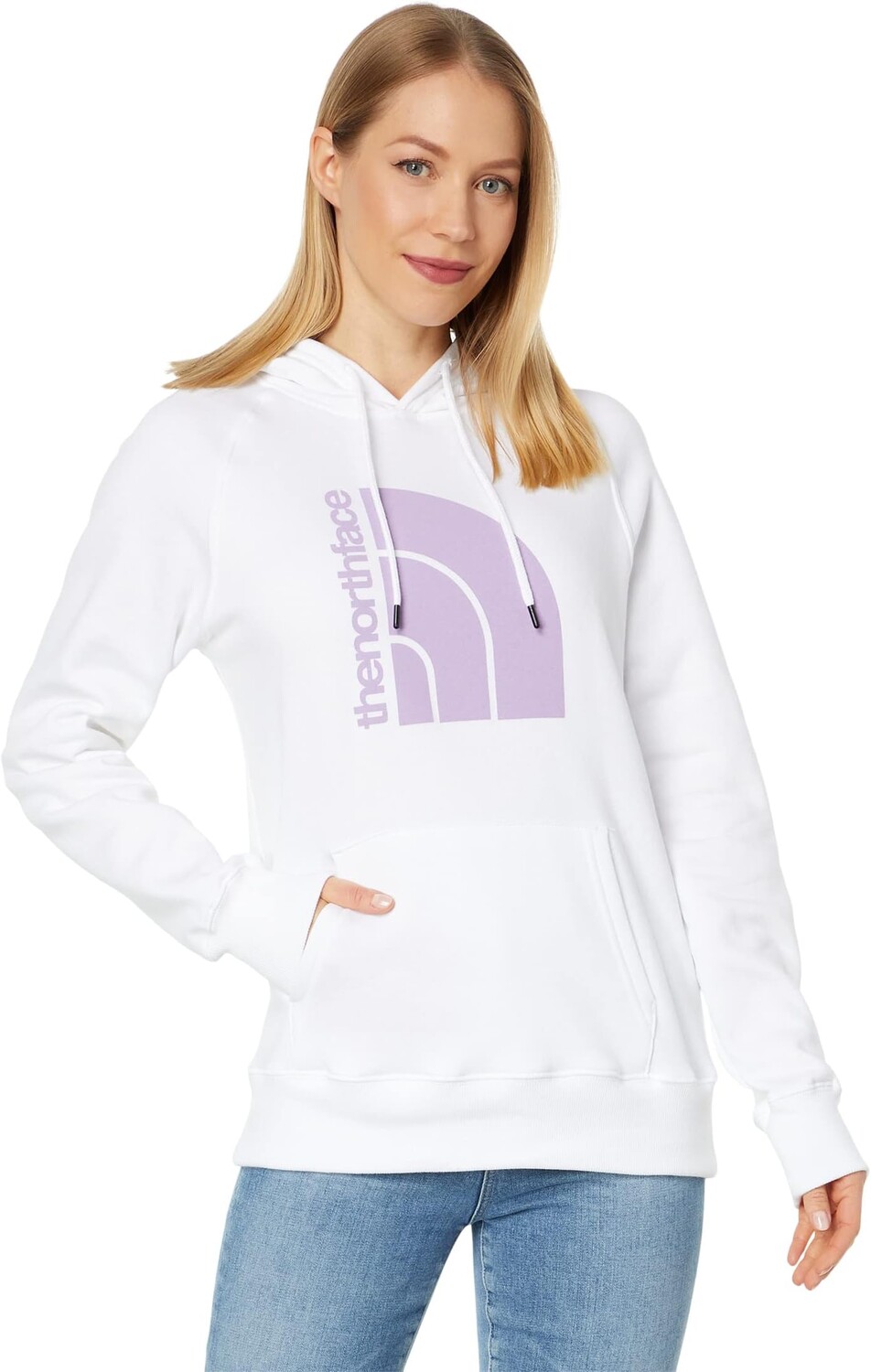 

Толстовка с капюшоном Jumbo 1/2 Dome The North Face, цвет TNF White/Lupine