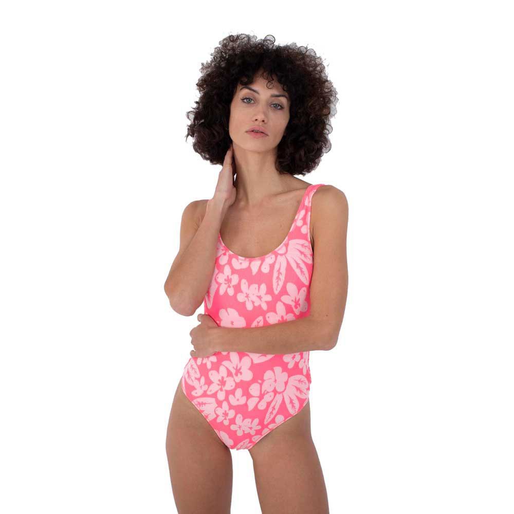 Купальник Hurley Flower Scrunch Max Moderate Swimsuit, розовый