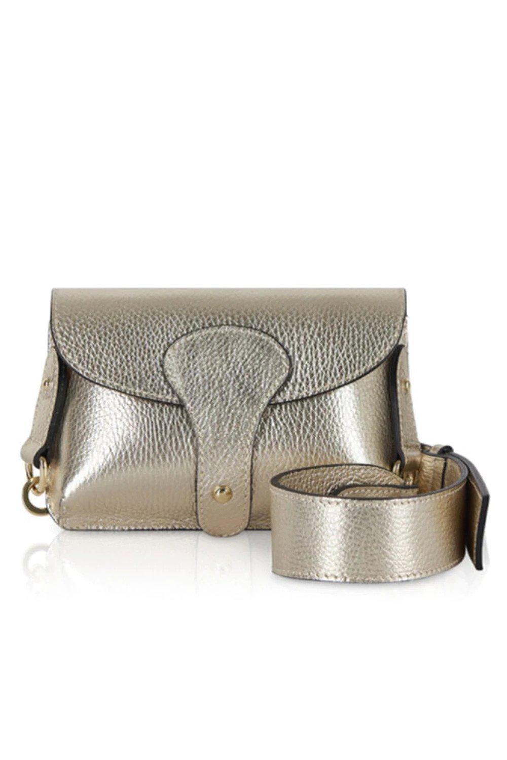 Маленькая сумка через плечо 'Luca' Betsy & Floss, золото 2020 летний полый соломенный женский рюкзак кошелек ручной работы тканые сумки через плечо женские пляжные сумки модные сумки