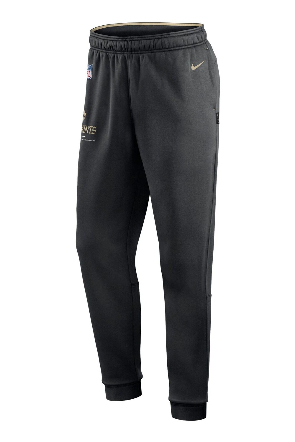 

Флисовые брюки Fanatics New Orleans Saints Therma Nike Nike, черный