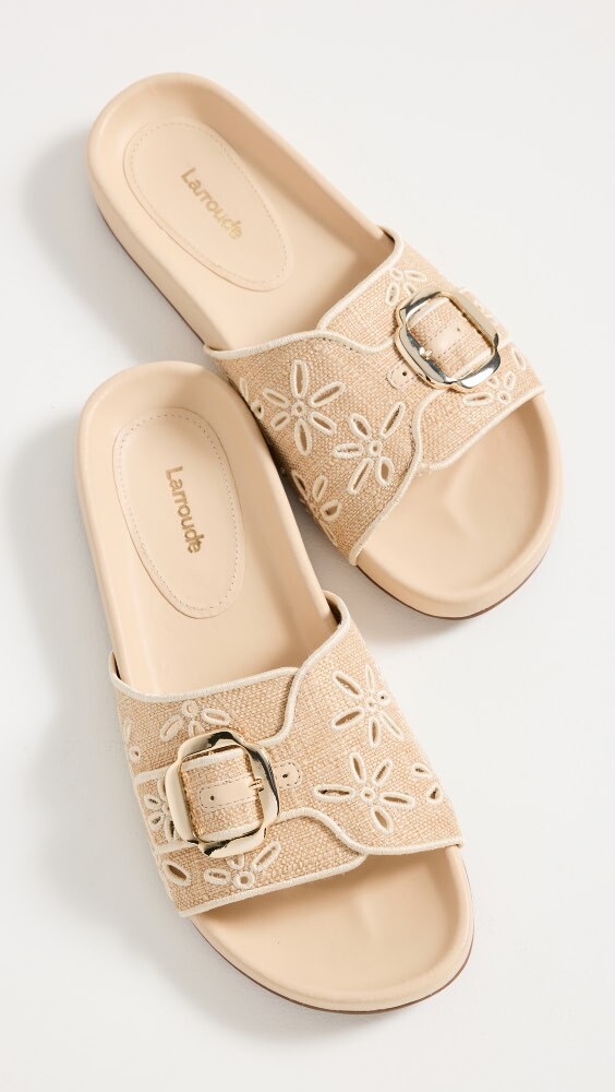 

Шлепанцы Larroude Chloe, бежевый