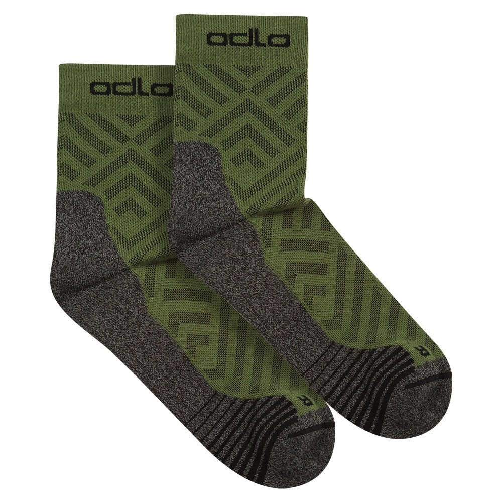 

Носки Odlo Ceramicool Hike Graphic Half, зеленый