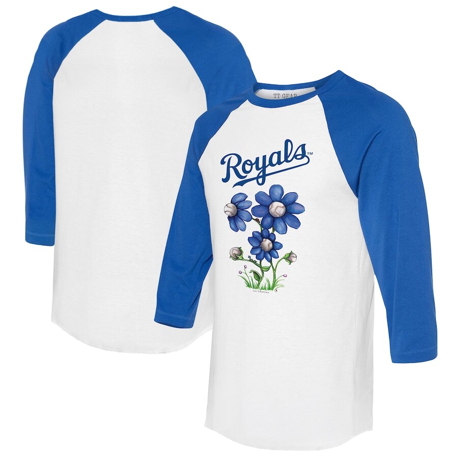 

Футболка с длинным рукавом Tiny Turnip Kansas City Royals, белый