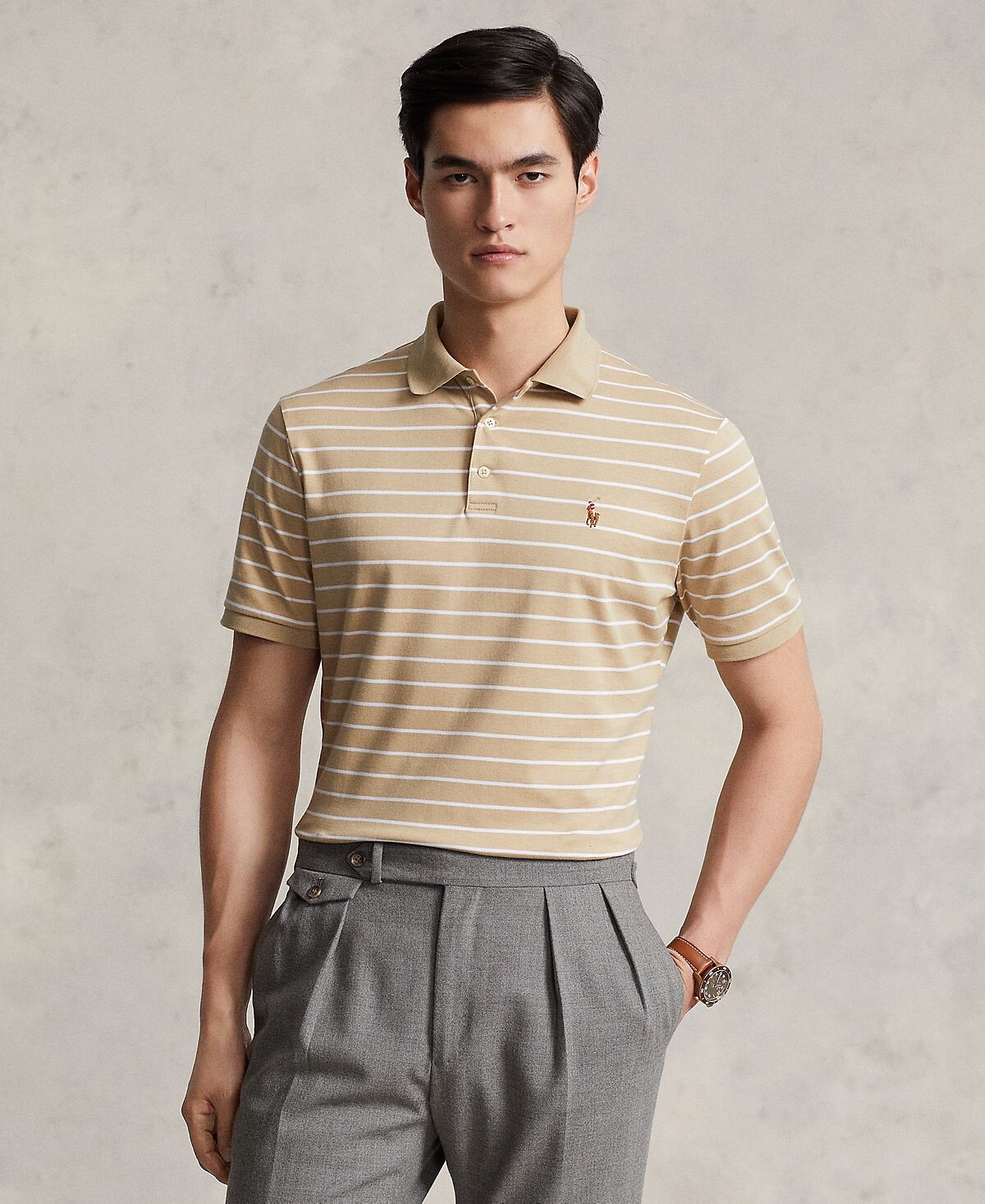 

Мужская рубашка поло классического кроя из мягкого хлопка Polo Ralph Lauren