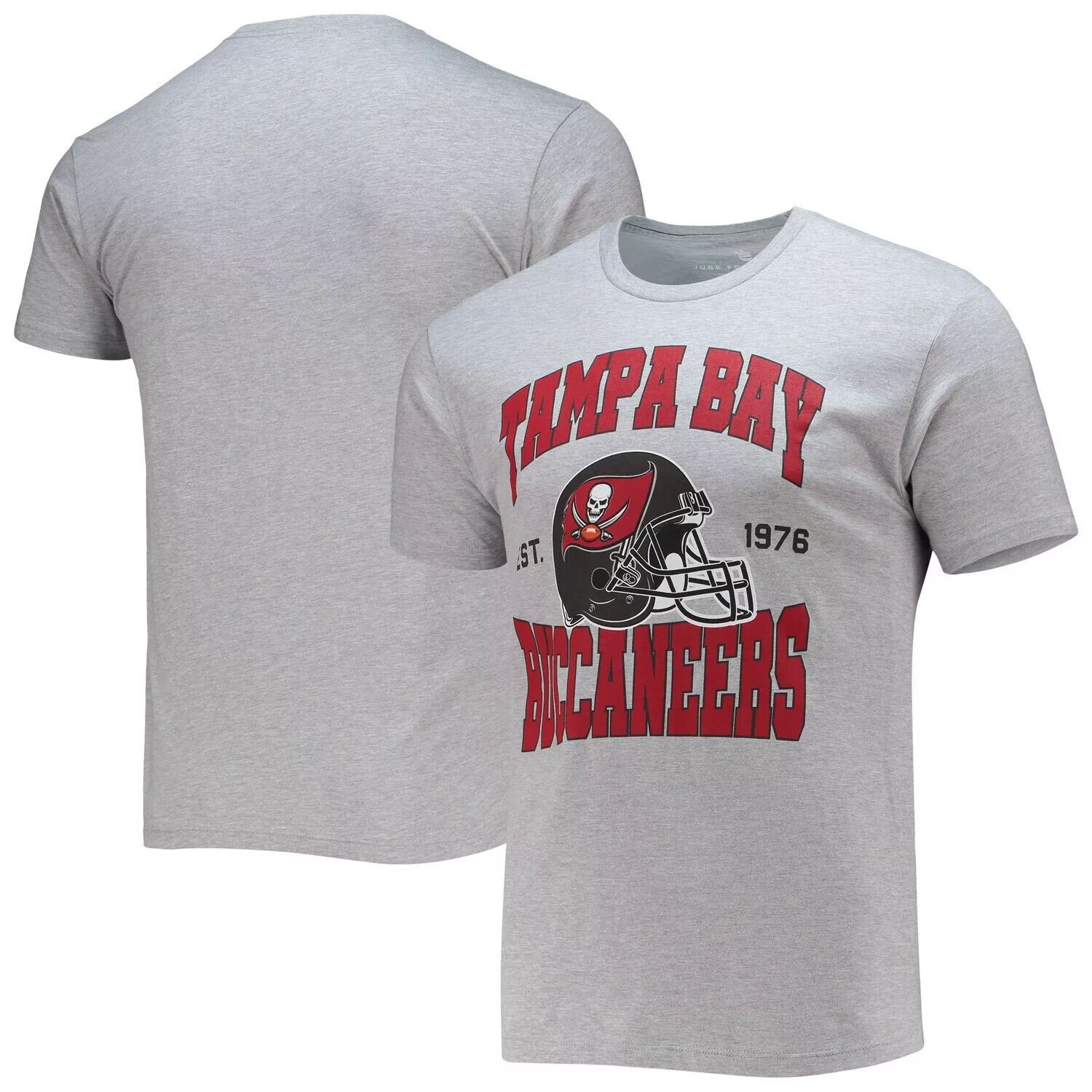 

Мужская серая футболка со шлемом Tampa Bay Buccaneers Junk Food, Серый
