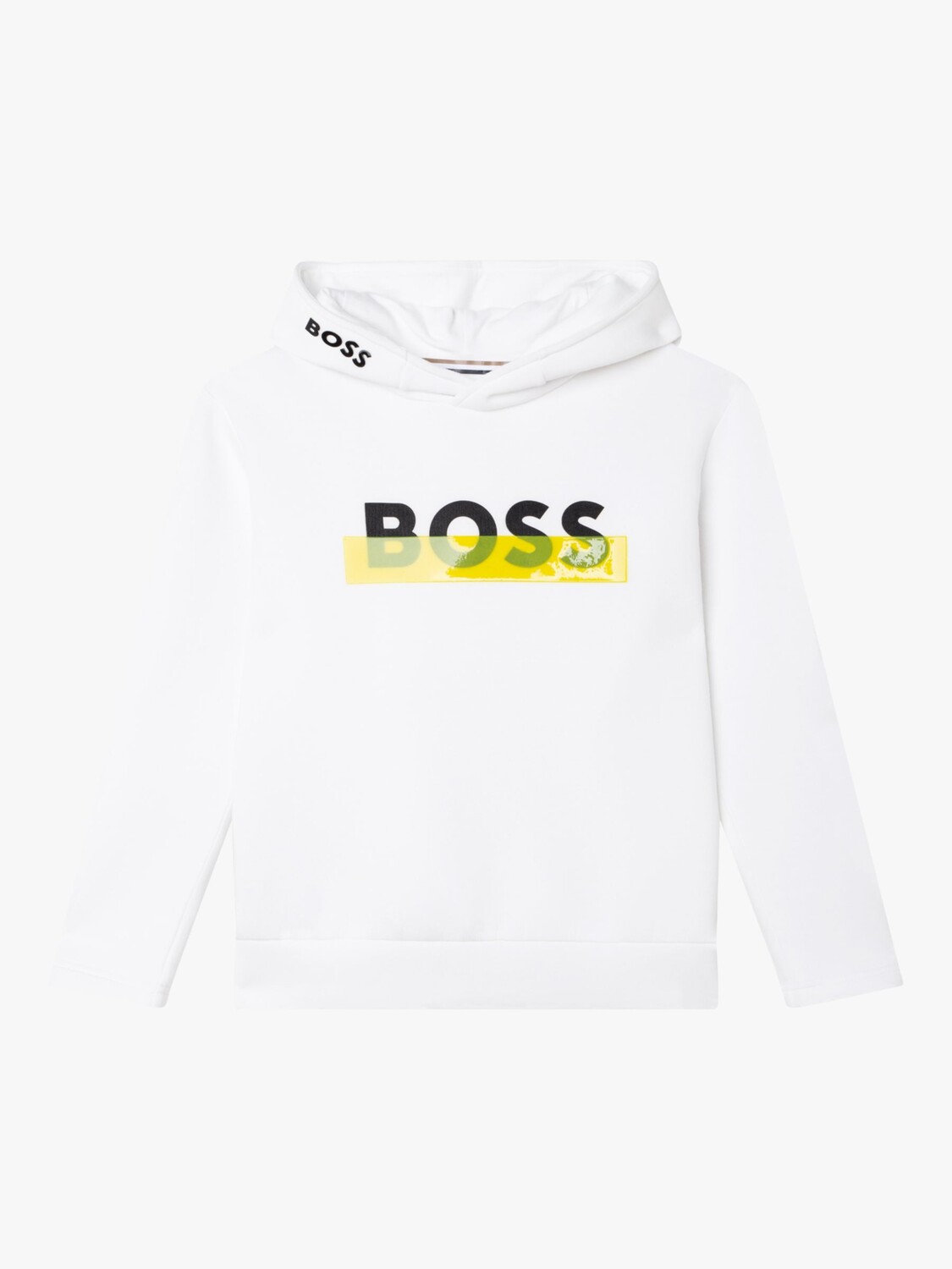 

Детская толстовка с логотипом на ленте HUGO BOSS, белый