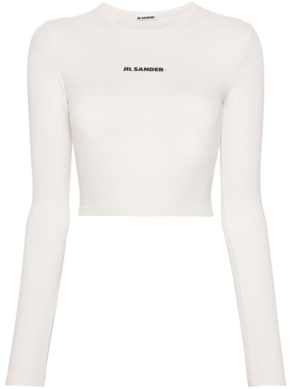 

Jil Sander укороченная футболка с логотипом, белый
