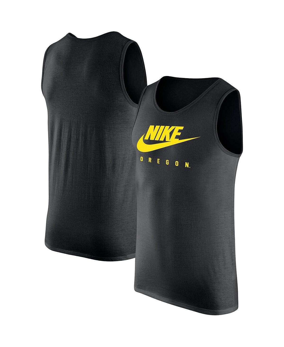 

Мужская черная майка Oregon Ducks Futura Performance с круглым вырезом Nike