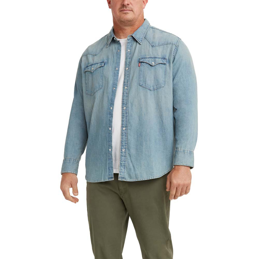 цена Рубашка Levi´s Plus Barstow Western, синий
