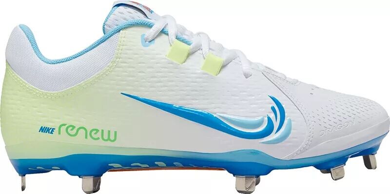 

Женские бутсы для софтбола Nike Hyperdiamond 4 Pro Metal Fastpitch, белый/синий