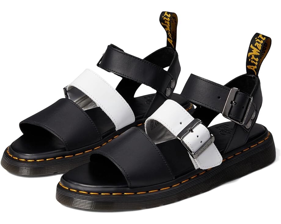 Сандалии Dr. Martens Gryphon, цвет Black White Temperley Softy T