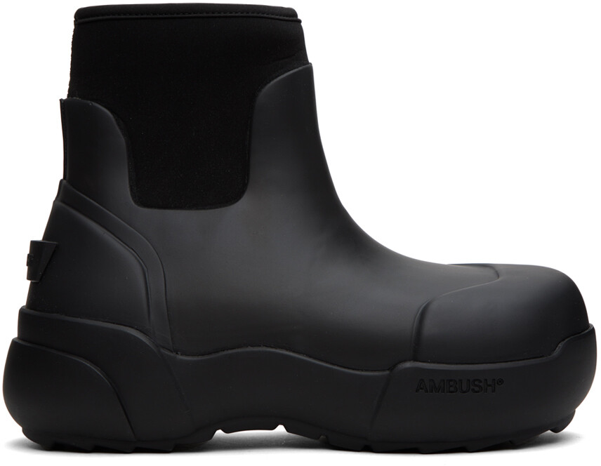 

AMBUSH Черные резиновые сапоги, Черный