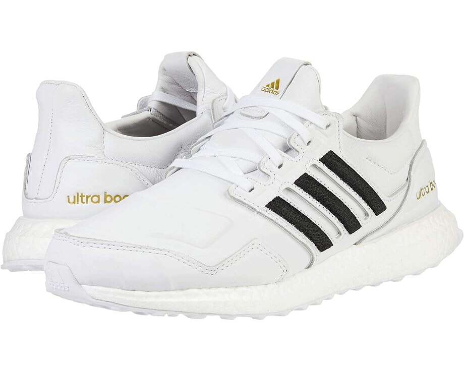 Кроссовки adidas Running Ultraboost DNA LEA, цвет Footwear White/Core Black/Gold Metal