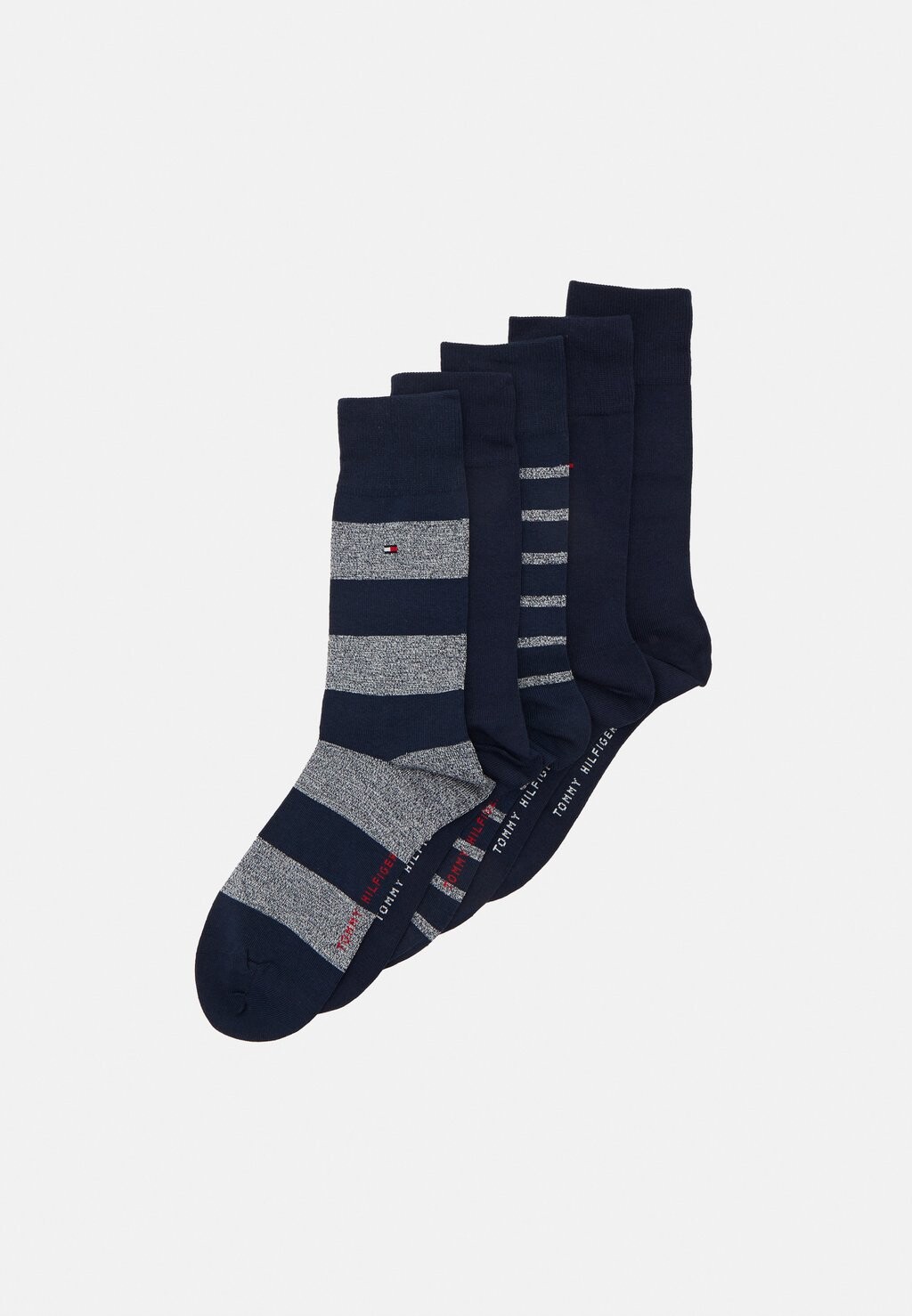 

Носки MEN SOCK GIFTBOX MOULINE 5 PACK Tommy Hilfiger, цвет navy