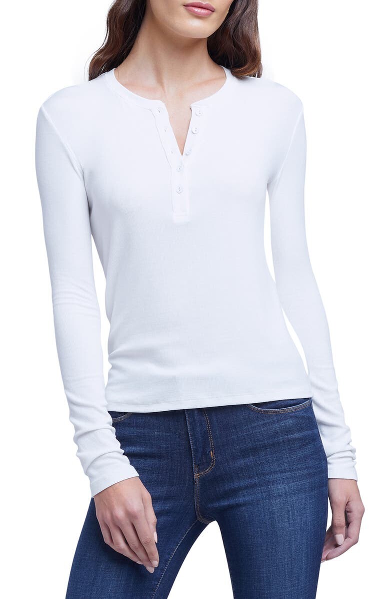 

Henley с длинным рукавом Faith LAGENCE, белый