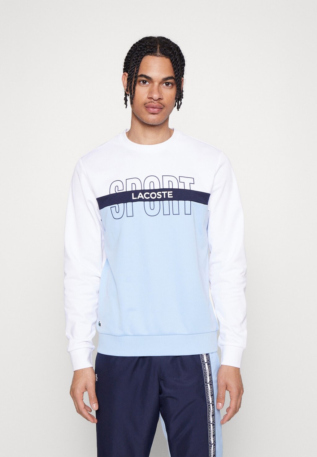

Толстовка Lacoste Sport ТЕННИС, белый/темно-синий