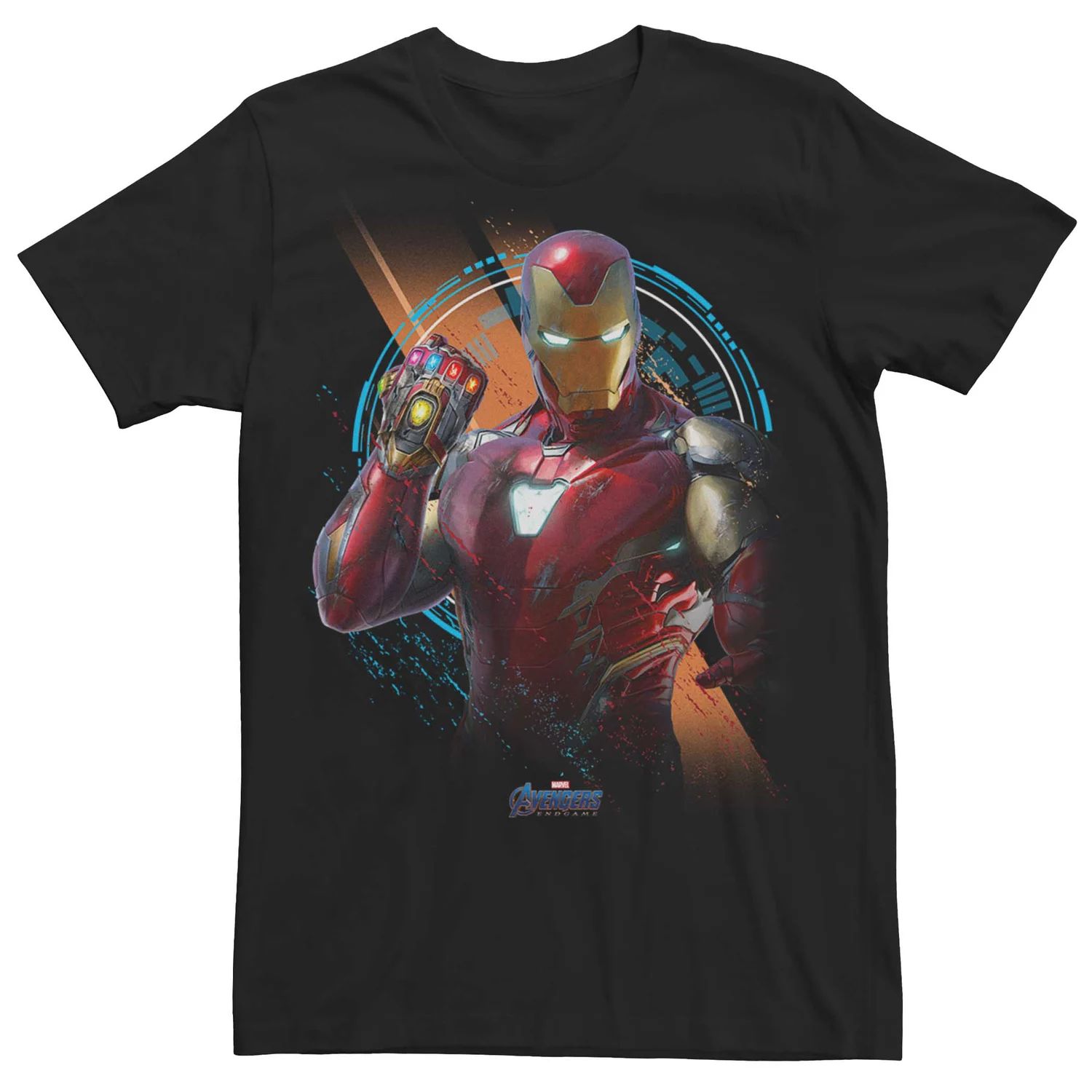 Мужская футболка Marvel Avengers: Endgame Iron Man Gauntlet Pose Tee Licensed Character реплика перчатка marvel avengers – iron man nano gauntlet legends series