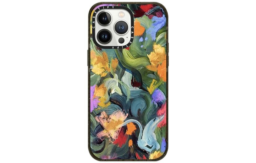 

CASETIFY Чехол для телефона, Transparent black frame MagSafe