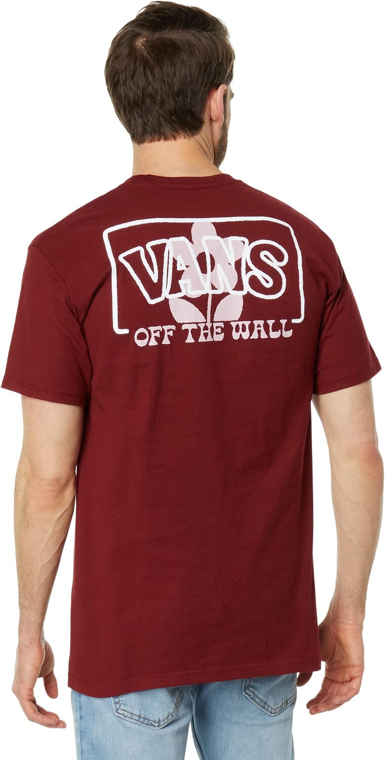 

Футболка с короткими рукавами и логотипом Foral II в коробочной упаковке Vans, цвет Syrah