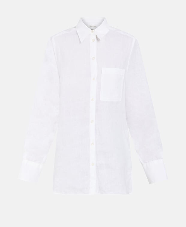 

Льняная блузка-рубашка Marc O'Polo, белый