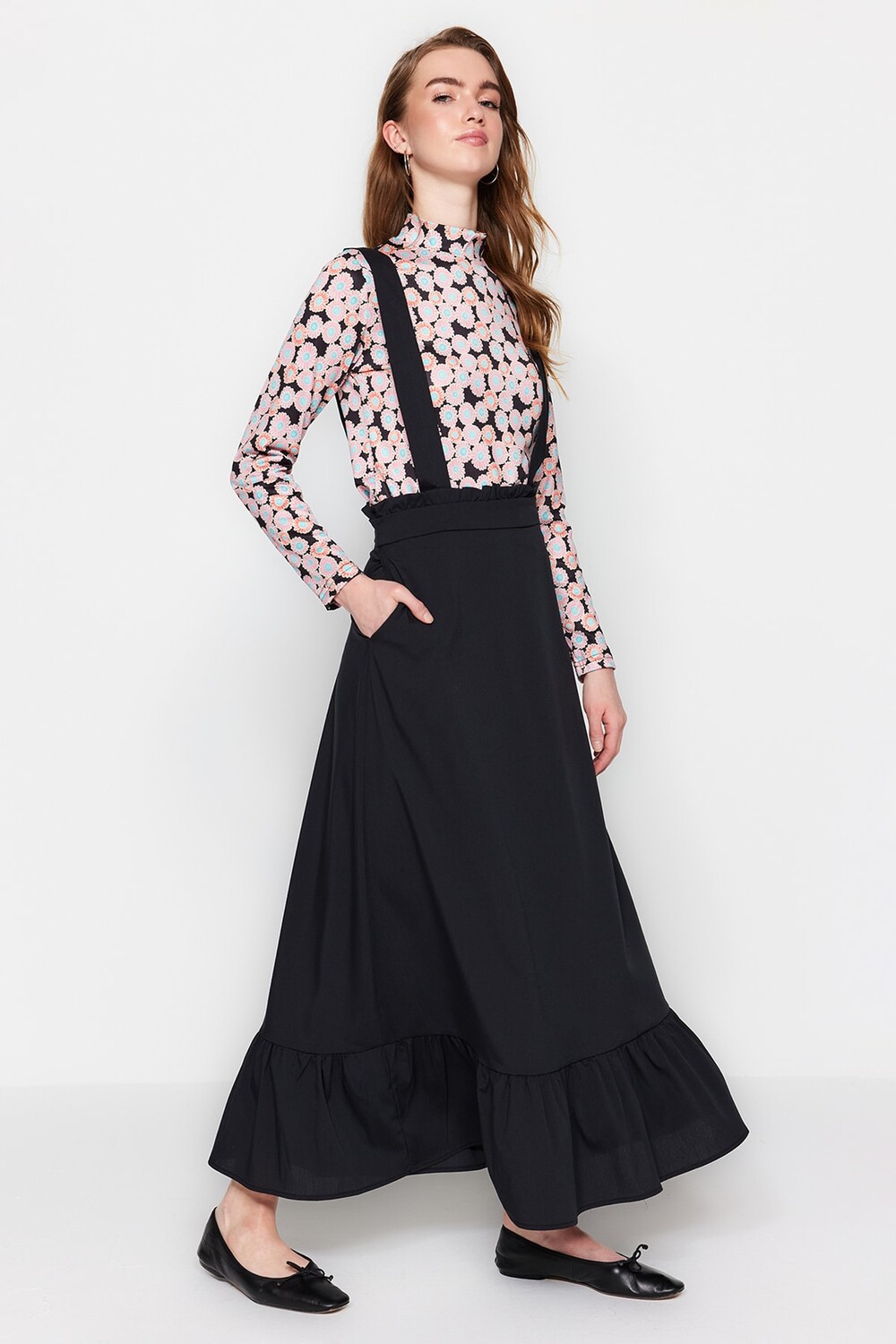 

Платье - Черное - Jile Trendyol Modest, черный