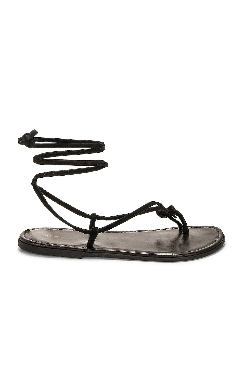 

Сандалии The Row Knot Flat, цвет Dark Brown