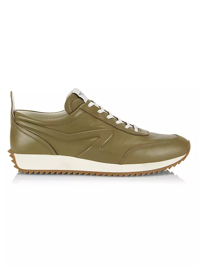 

Кожаные низкие кеды Retro Runner Rag & Bone, цвет deep olive