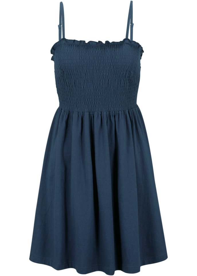 Платье из джерси с регулируемыми бретелями Bpc Bonprix Collection, синий