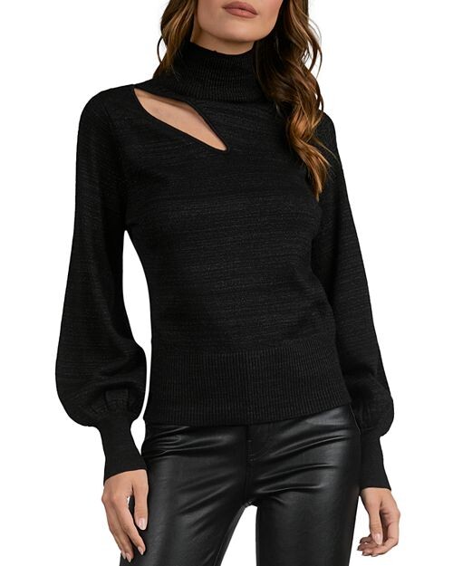 

Свитер с асимметричным вырезом Elan, цвет Black