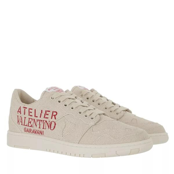 

Кроссовки atelier 07 camouflage low top sneaker canvas natural/red Valentino Garavani, бежевый
