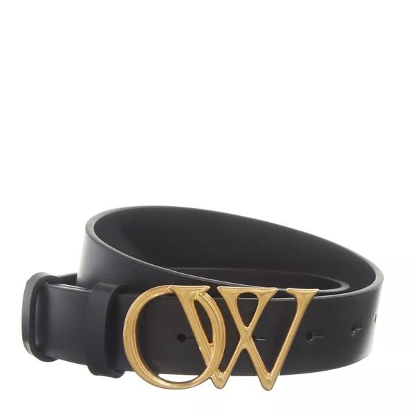 

Ремень ow initials belt 30 black no Off-White, черный