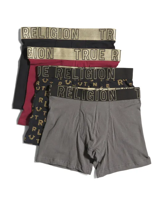 

4 шт. трусы-боксеры True Religion, цвет Multi