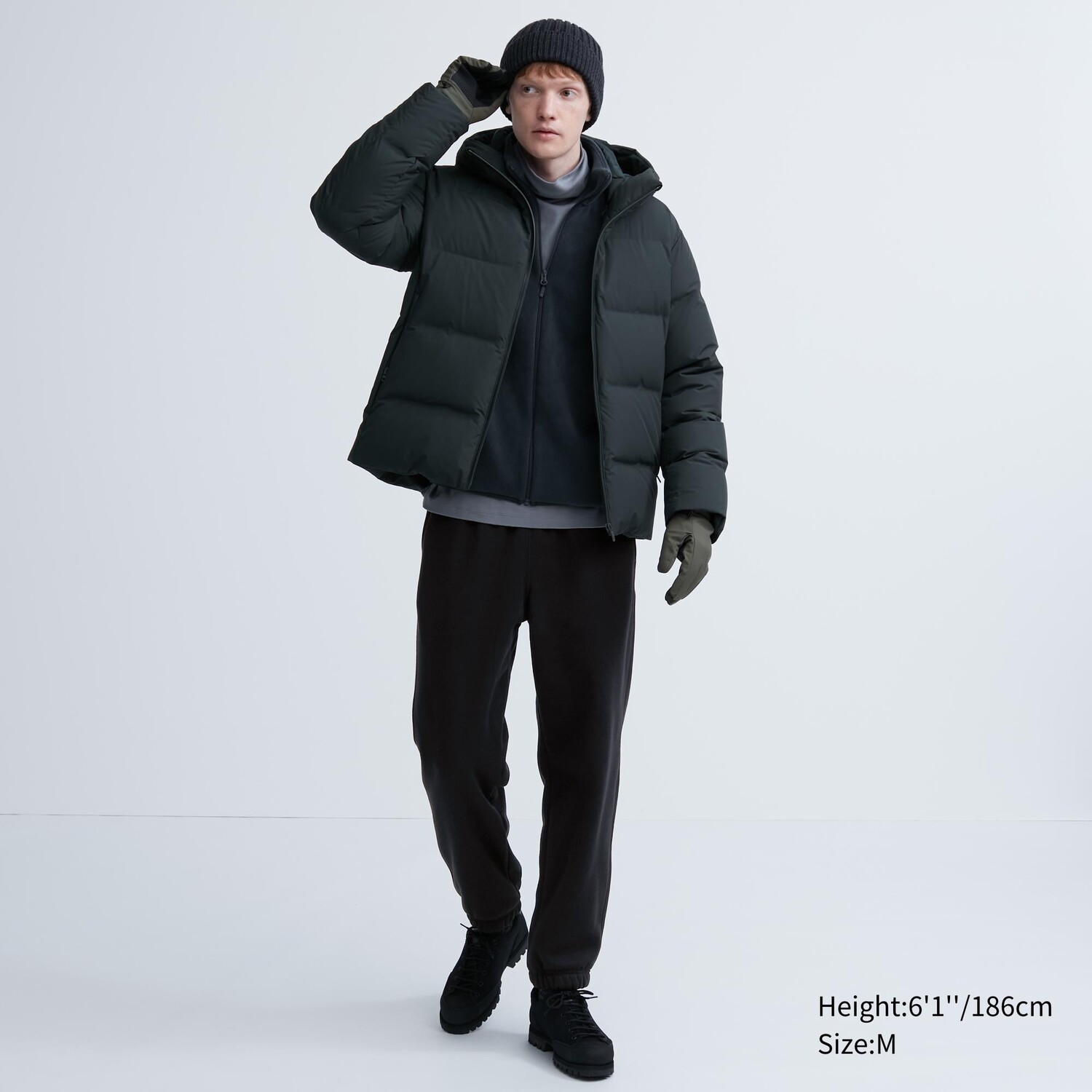 

Джоггеры heattech на ворсовой подкладке UNIQLO, черный