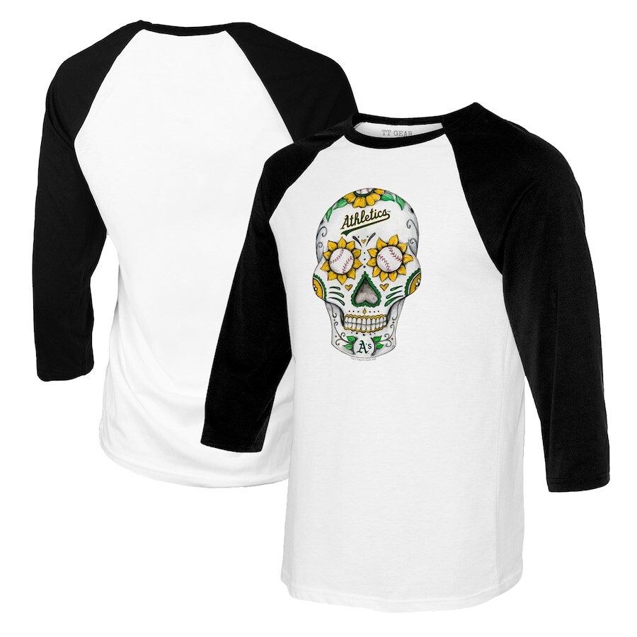

Футболка с длинным рукавом Tiny Turnip Oakland Athletics, белый