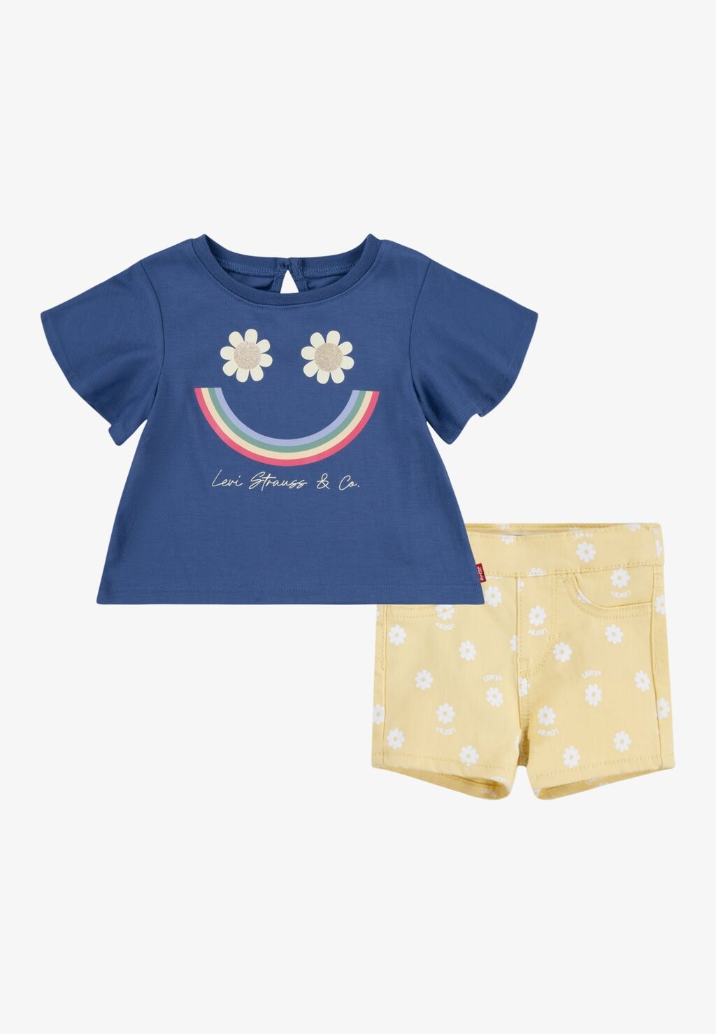 

Шорты SMILEY FLOUNCE TEE & SHORT Levi's, цвет coastal fjord