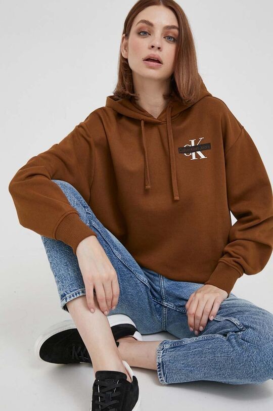 

Фуфайка Calvin Klein Jeans, коричневый