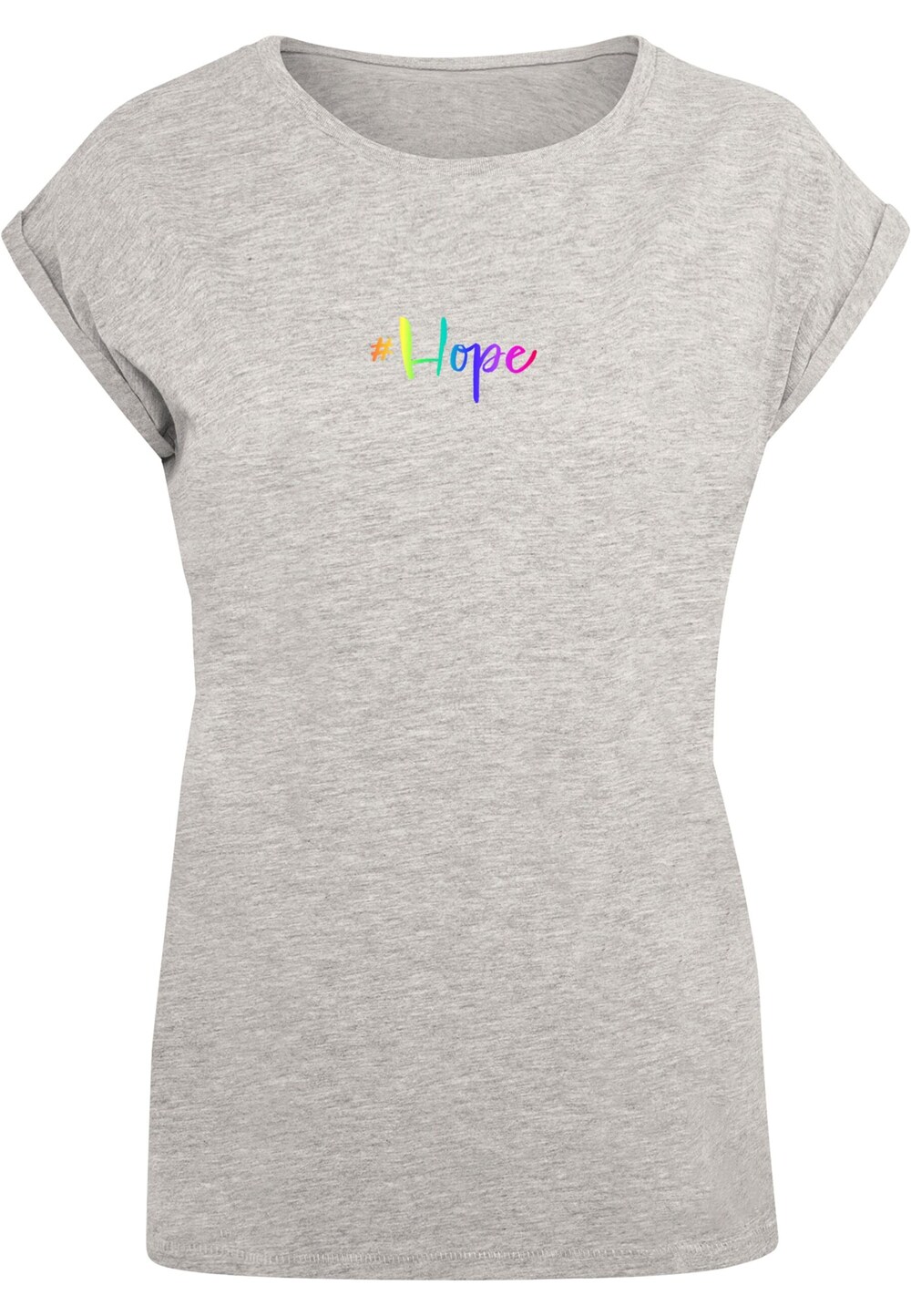Рубашка Merchcode Hope Rainbow, пестрый серый