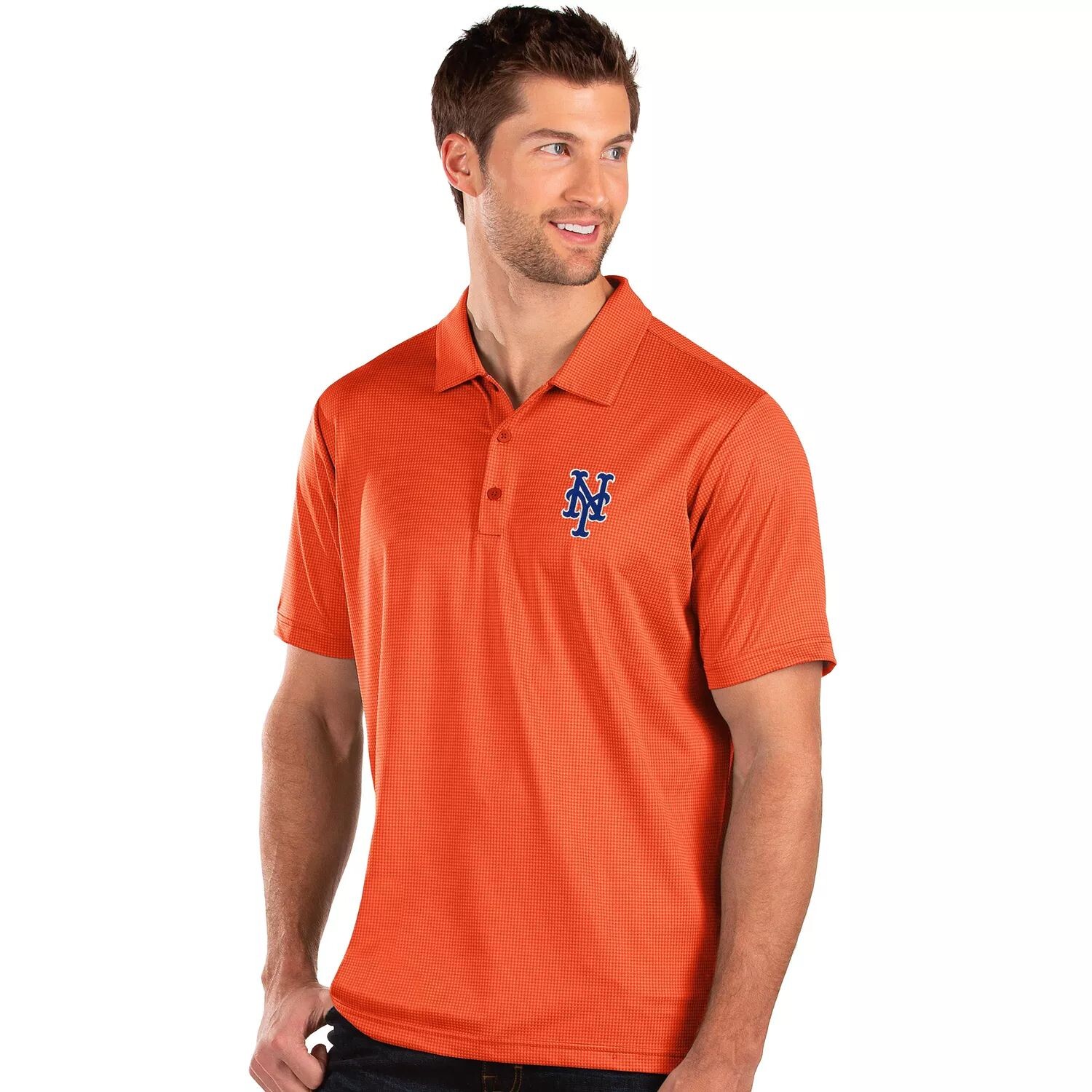 

Мужская рубашка-поло Antigua New York Mets Orange Balance
