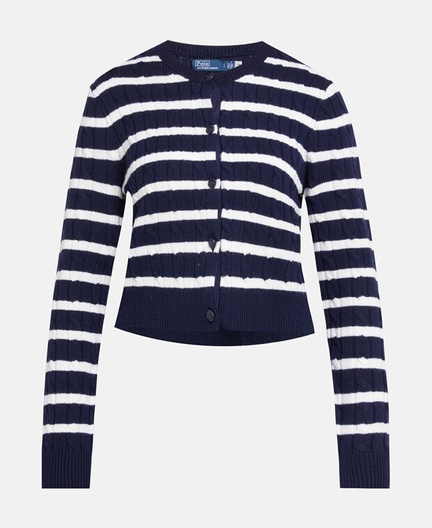 

Шерстяной кардиган Polo Ralph Lauren, темно-синий