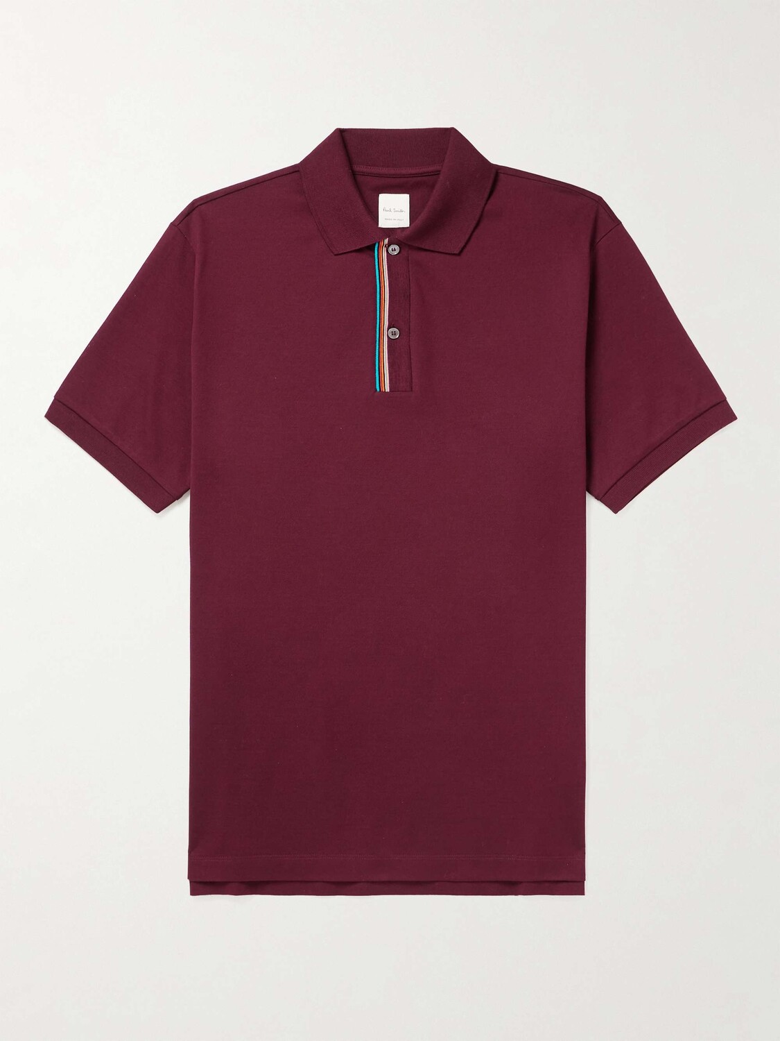 

Рубашка-поло из хлопкового пике PAUL SMITH, красный