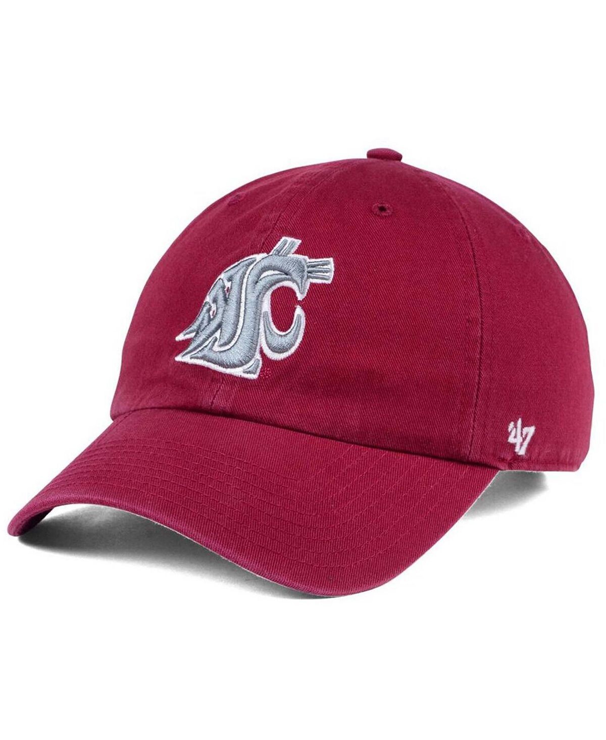 

Мужская регулируемая шапка малинового цвета Washington State Cougars Clean Up '47 Brand