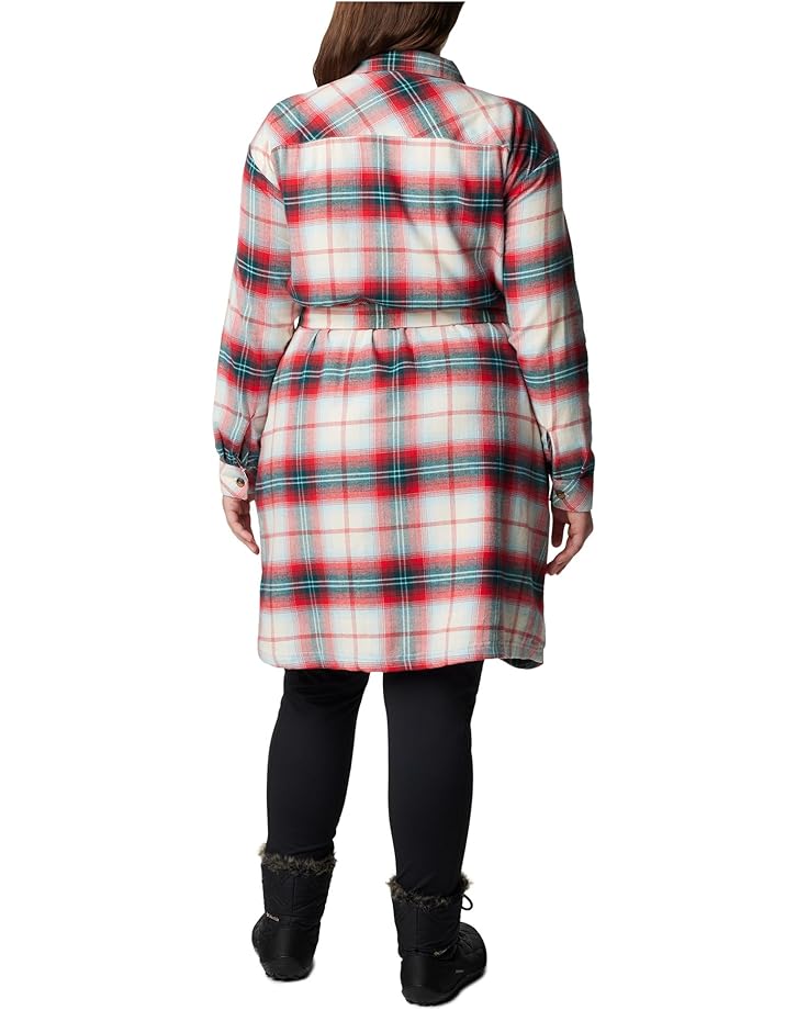 Платье Columbia Plus Size Holly Hideaway Flannel Dress, цвет Red Lily Ombre Tartan