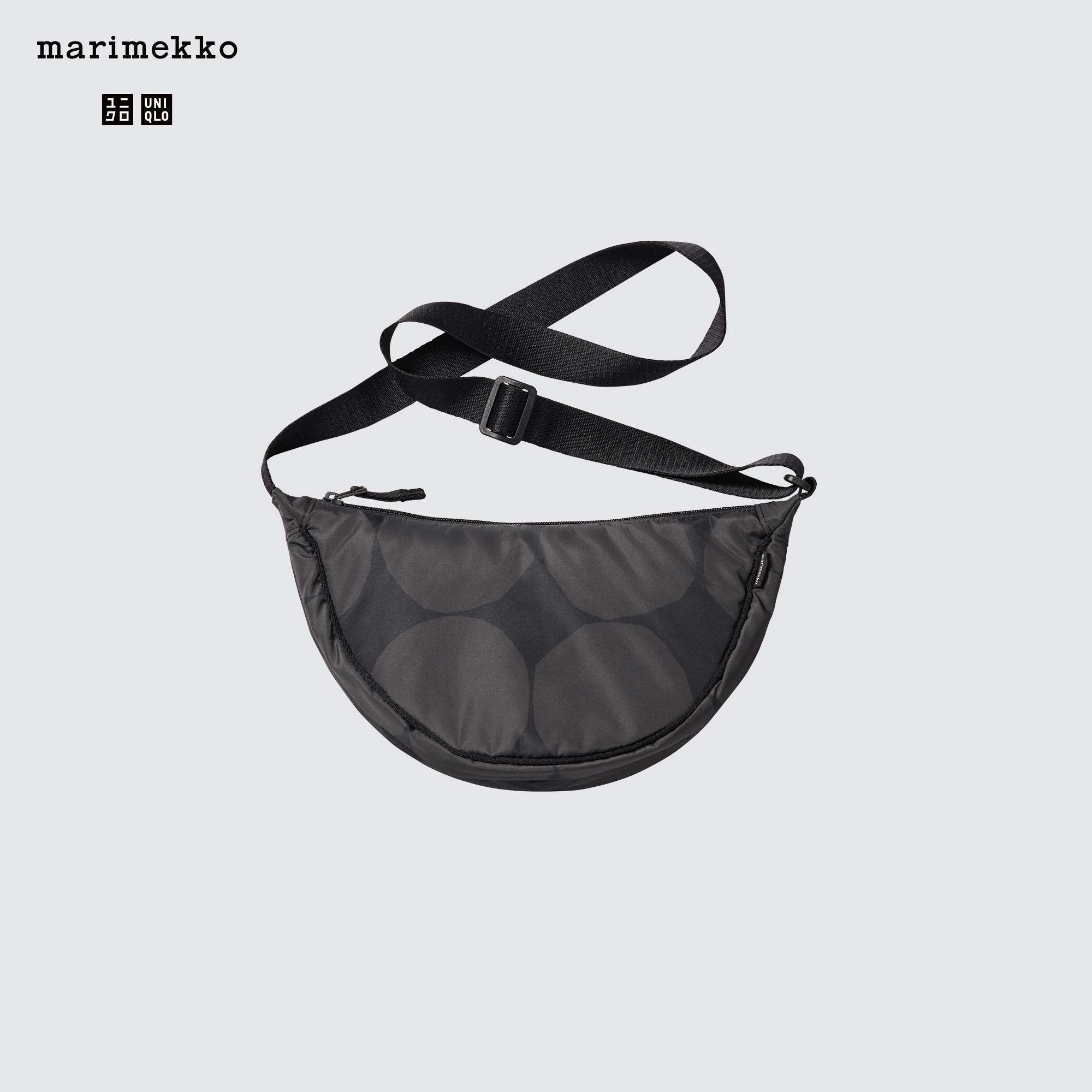 Мини-сумка Uniqlo на плечо, темно - серый мини сумка uniqlo fluffy mini shoulder черный серый