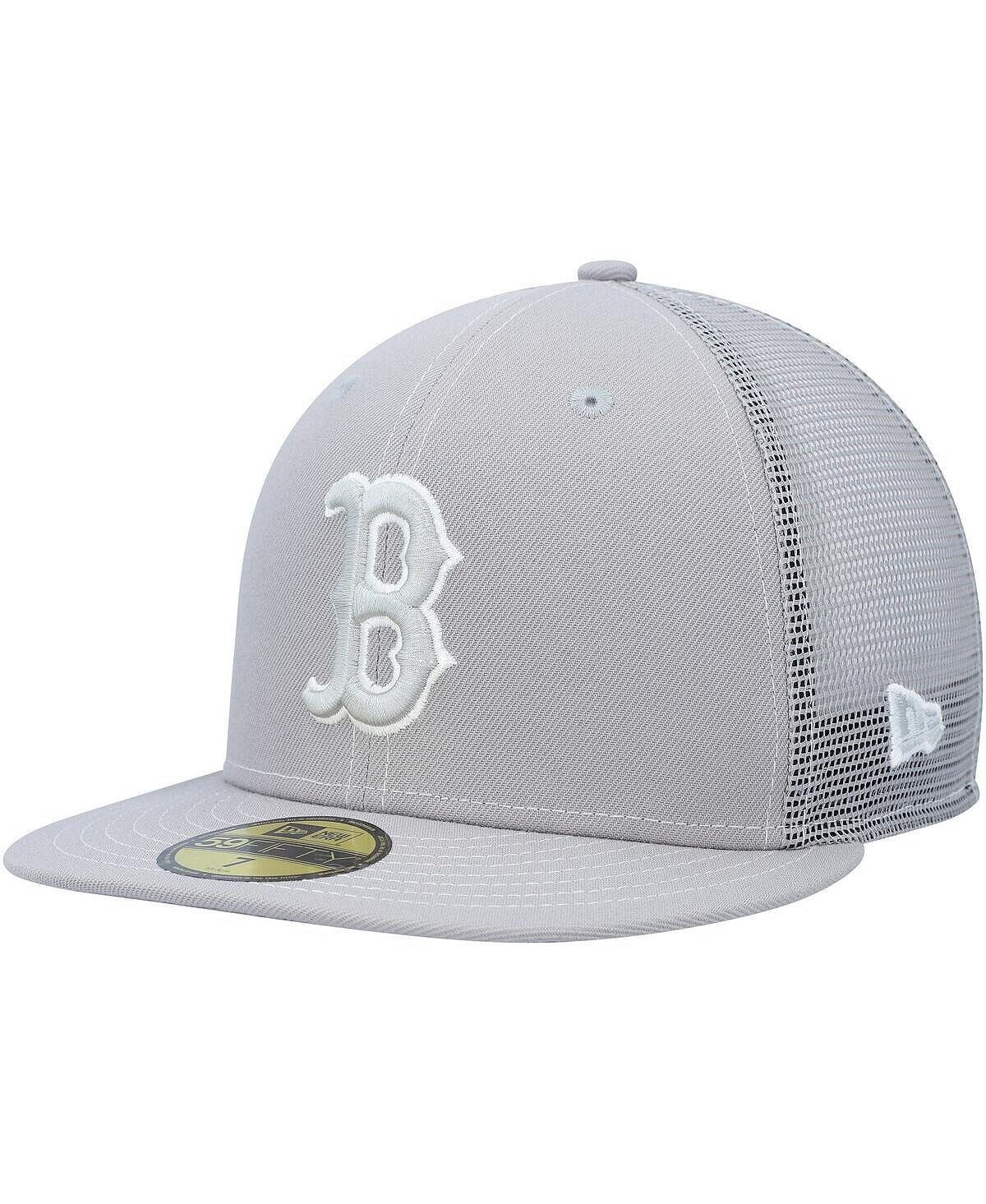 

Мужская серая бейсболка Boston Red Sox 2023 для тренировки мяча на поле 59FIFTY. New Era