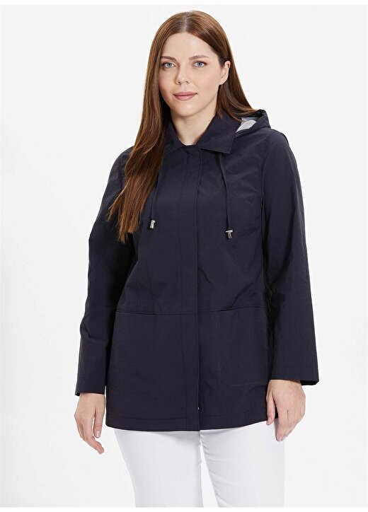 

Темно-синий женский тренч 24YSL9361-BB Selen, темно-синий