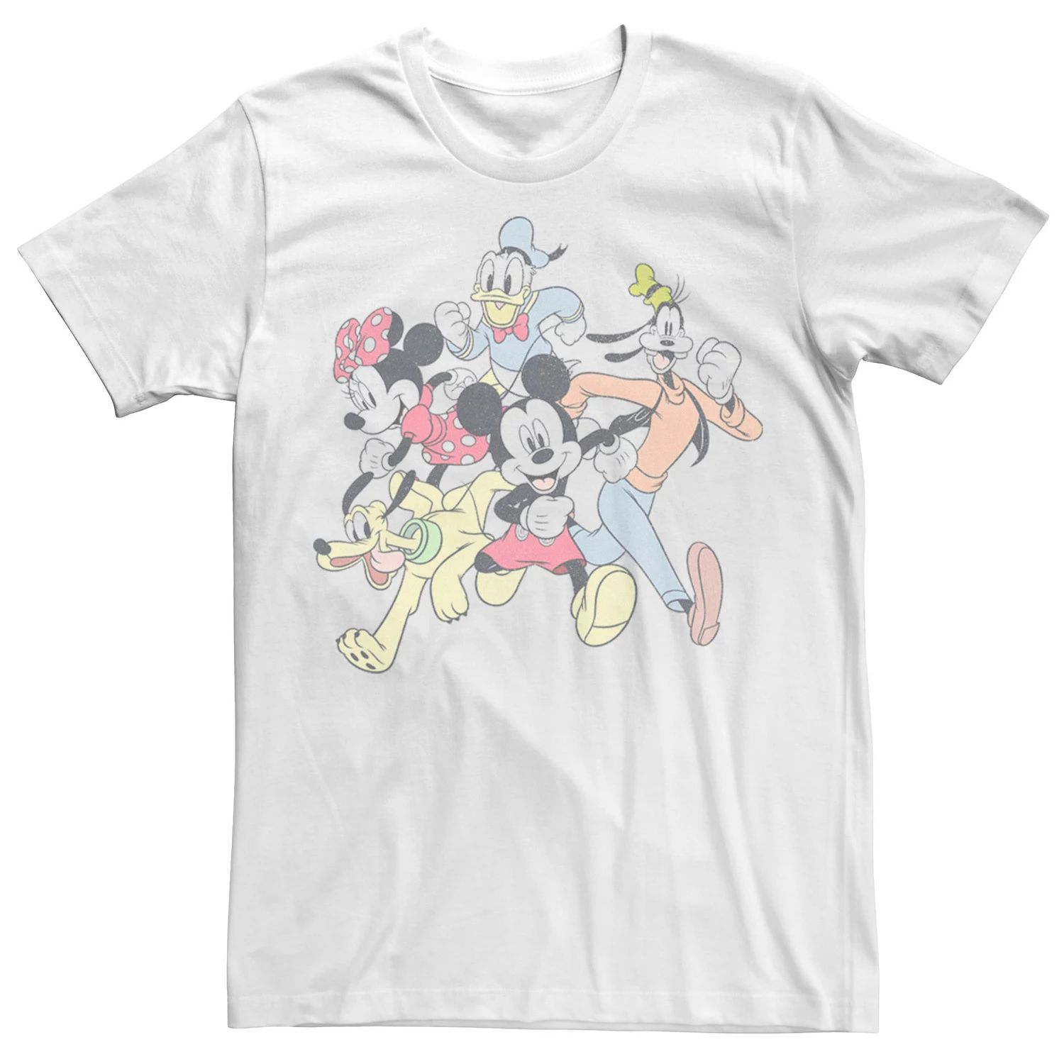 Мужская футболка с портретом для бега «Mickey & Friends Group Shot» Disney мужская классическая футболка mickey and friends group shot disney
