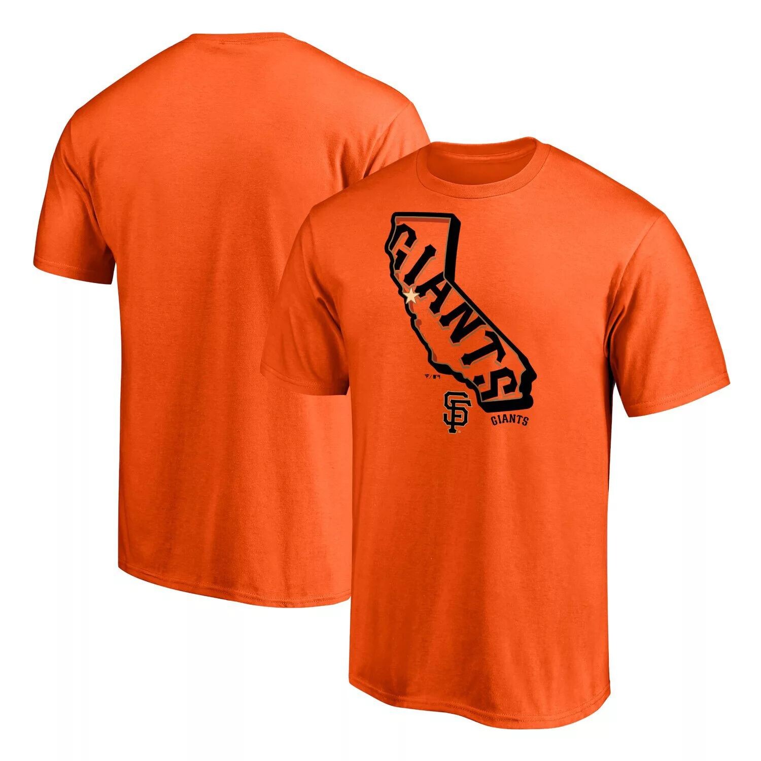 

Мужская оранжевая футболка Fanatics San Francisco Giants Hometown Paint The Black с логотипом, Оранжевый