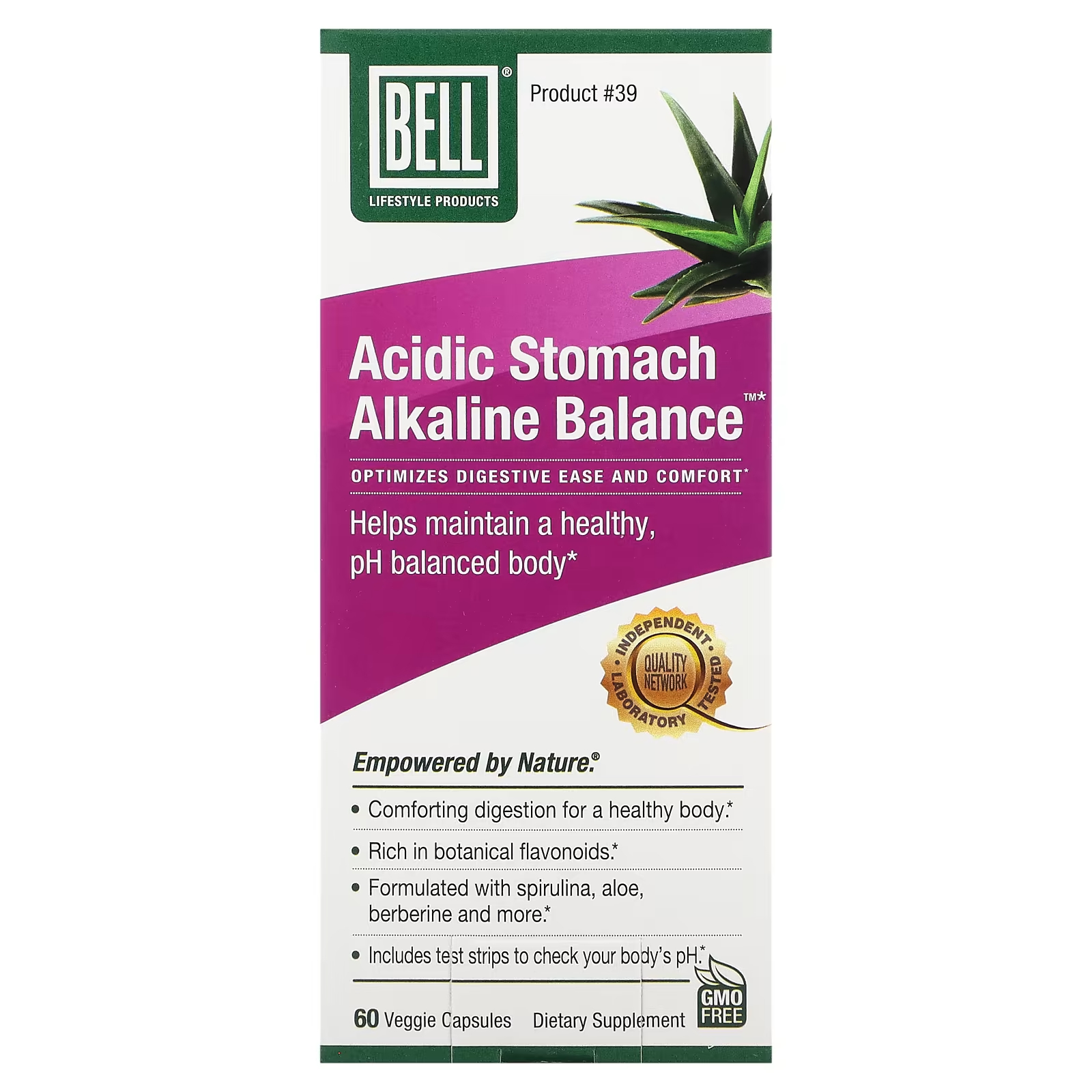 Пищевая добавка Bell Lifestyle Acidic Stomach Alkaline Balance, 60 капсул пищевая добавка для волос bell lifestyle natural superior 120 капсул